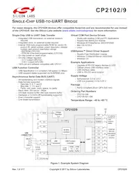 CP2109-A01-GMR Datasheet Cover