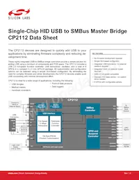 CP2112-F01-GM Datasheet Cover