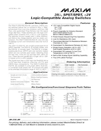 DG419LDY Datasheet Cover