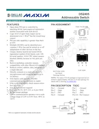 DS2405Z+T&R Datasheet Copertura