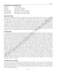 DS2405Z+T&R Datasheet Pagina 2