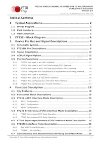 FT232HQ-TRAY數據表 頁面 5