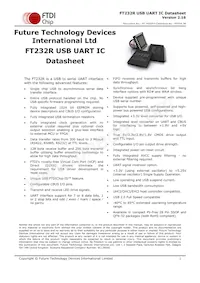 FT232RQ-TRAY Datasheet Copertura