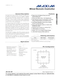 MAX11041ETC+T Datenblatt Cover