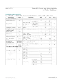 MAX14778ETP+ Datasheet Pagina 3