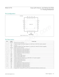 MAX14778ETP+ Datasheet Pagina 10