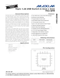 MAX1564ETE+T Datasheet Cover