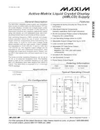 MAX1664EUP Datenblatt Cover