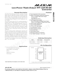 MAX1779EUE+TGA8 Datenblatt Cover