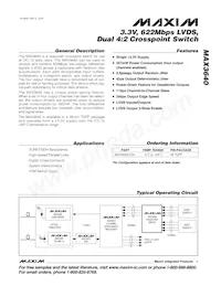 MAX3640UCM+T Datasheet Copertura