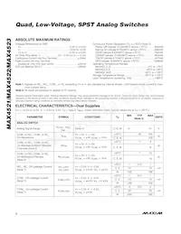 MAX4521EPE+ Datasheet Pagina 2