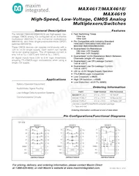 MAX4618CEE+T Datenblatt Cover
