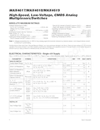 MAX4618CEE+T Datasheet Page 2