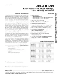 MAX4632ESE-T Datasheet Cover