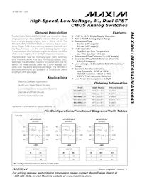 MAX4643EUA+TG05 Datenblatt Cover