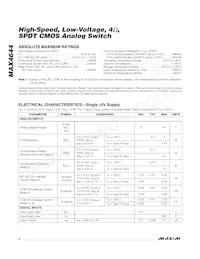 MAX4644EUT-T數據表 頁面 2