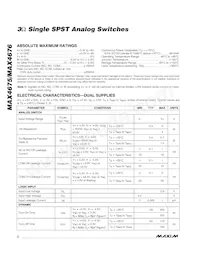 MAX4676EUT+TG002 Datasheet Page 2