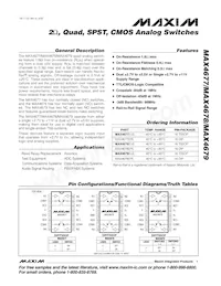 MAX4679EUE+TG002 Datasheet Cover