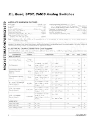 MAX4679EUE+TG002 Datasheet Page 2