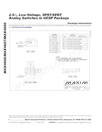 MAX4688EWT+T Datasheet Pagina 8