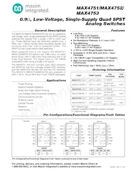 MAX4751EUD+TG35 Datenblatt Cover