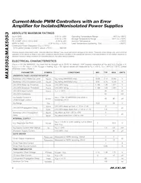 MAX5052BEUA-T Datasheet Page 2