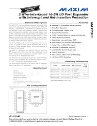 MAX7311AAG+T Datasheet Cover