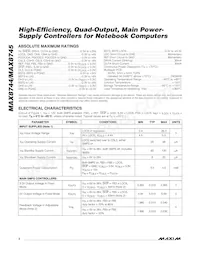 MAX8744ETJ+TGC1 Datasheet Page 2