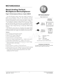 MC74HC4066AFELG Datenblatt Cover