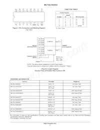 MC74LVX4052MELG Datasheet Page 2