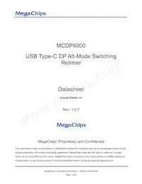 MCDP6000C1 Datasheet Cover