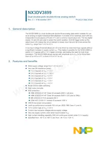 NX3DV3899HR Datasheet Copertura