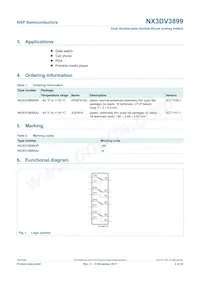 NX3DV3899HR Datasheet Pagina 2