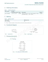 NX3L1G384GW Datasheet Pagina 2