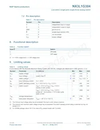 NX3L1G384GW Datasheet Pagina 3