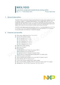 NX3L1G53GD Datasheet Cover