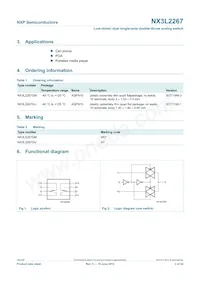 NX3L2267GM Datasheet Pagina 2