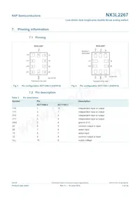 NX3L2267GM Datasheet Pagina 3