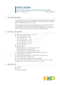 NX3L2G384GD Datasheet Copertura