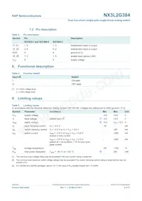 NX3L2G384GD Datasheet Pagina 4