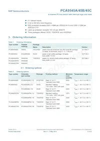 PCA9545AD Datasheet Pagina 2