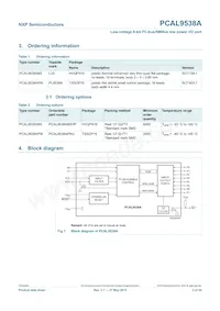 PCAL9538ABS Datasheet Page 3