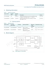 PCAL9538ABS Datasheet Pagina 3