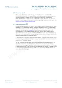 PCAL9554CBS Datasheet Page 11