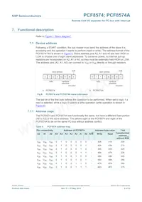 PCF8574AT/3 Datasheet Pagina 5