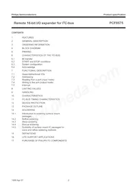 PCF8575TS/1 Datasheet Page 2