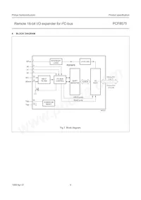 PCF8575TS/1 Datasheet Page 4