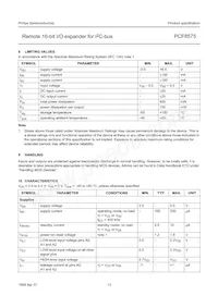 PCF8575TS/1 Datasheet Page 13