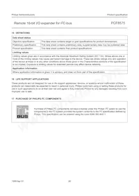 PCF8575TS/1 Datasheet Pagina 20