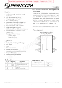 PI3A125BTAEX Datasheet Cover